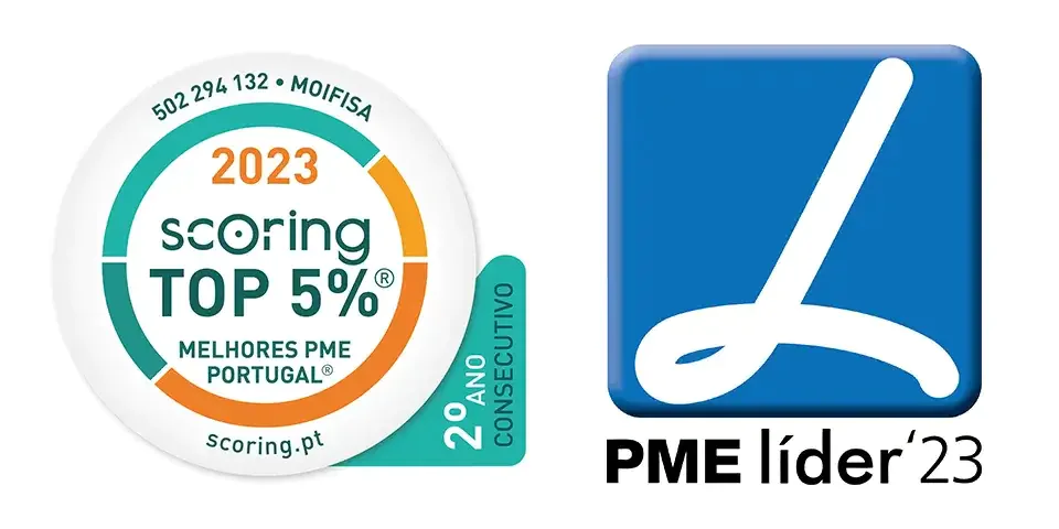 SCORING Top 5% Clínica Mofisa e Selo PME líder 2023